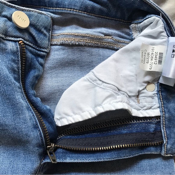 PAIGE Paige Hoxton Crop Jeans in Cavana Wash in Pristine Condition - Picture 4 of 8